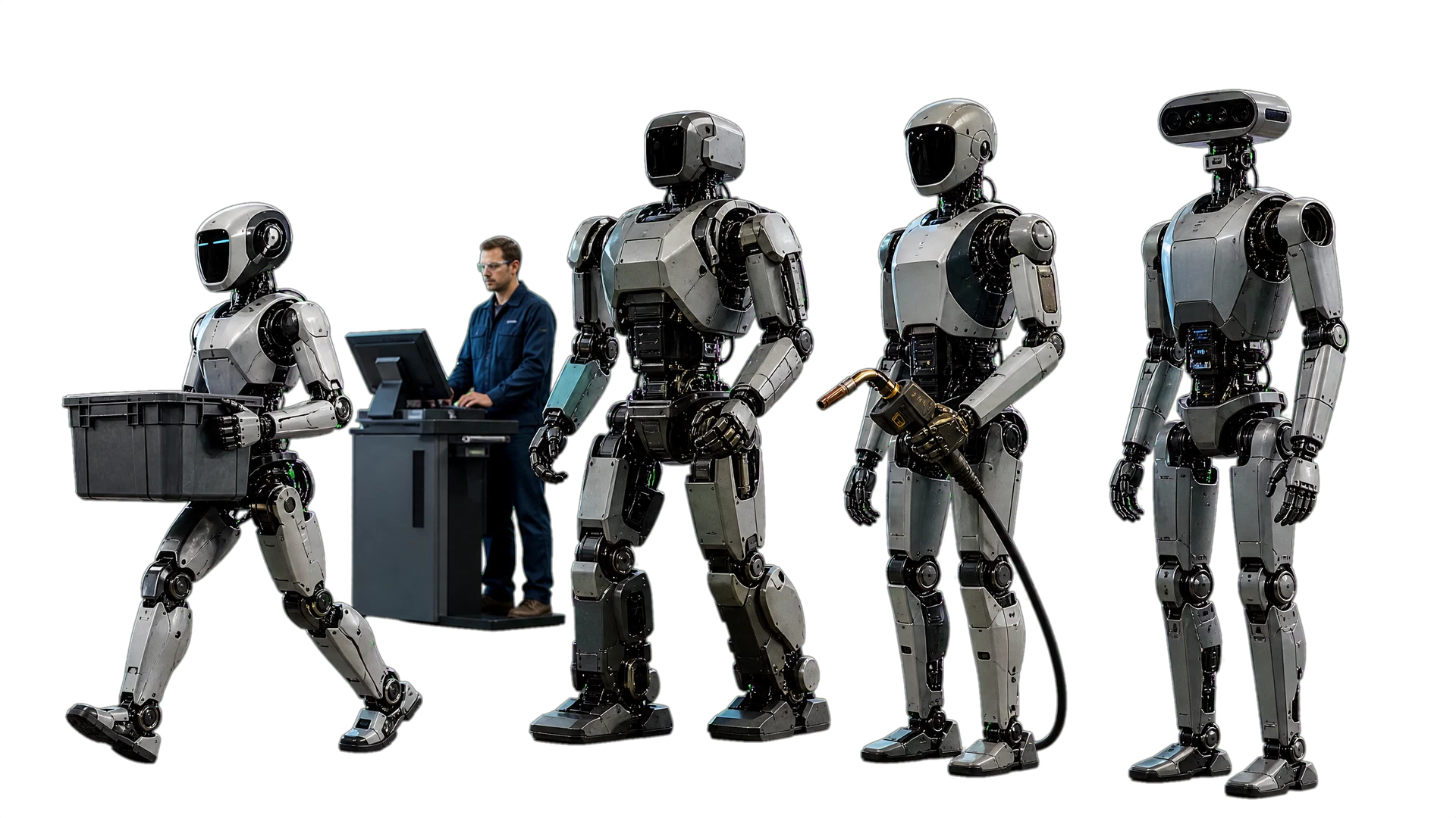 Titelbild: Humanoide Roboter aus den USA: Acht Systeme zwischen Fabrik und Fantasie